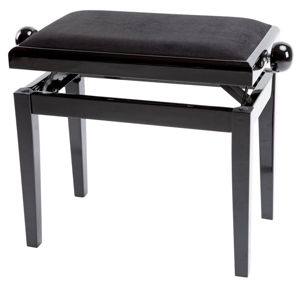 Pianobank Deluxe Schwarz hochglanz