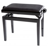 Pianobank Deluxe Schwarz hochglanz